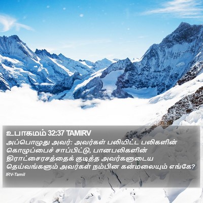 உபாகமம் 32:37 TAMIRV Bible Verse Image