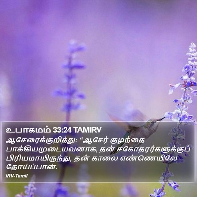 உபாகமம் 33:24 TAMIRV Bible Verse Image