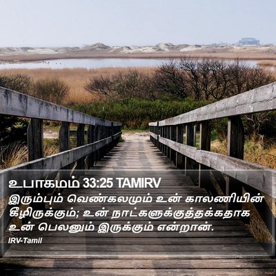 உபாகமம் 33:25 TAMIRV Bible Verse Image