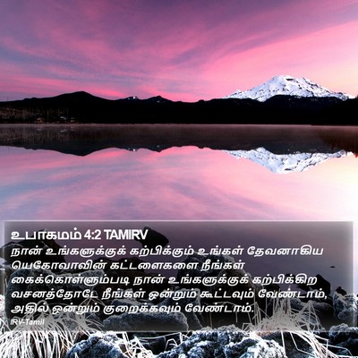 உபாகமம் 4:2 TAMIRV Bible Verse Image