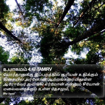 உபாகமம் 4:47 TAMIRV Bible Verse Image