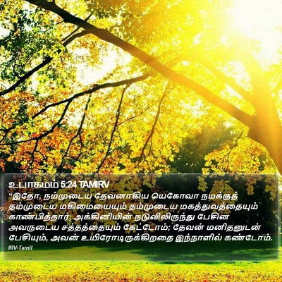 உபாகமம் 5:24 TAMIRV Bible Verse Image