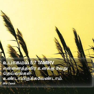 உபாகமம் 5:7 TAMIRV Bible Verse Image