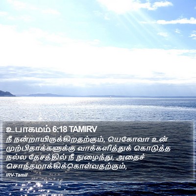 உபாகமம் 6:18 TAMIRV Bible Verse Image