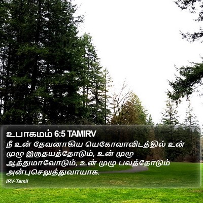 உபாகமம் 6:5 TAMIRV Bible Verse Image