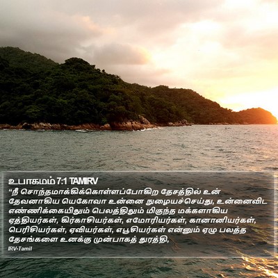 உபாகமம் 7:1 TAMIRV Bible Verse Image