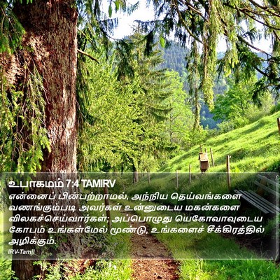 உபாகமம் 7:4 TAMIRV Bible Verse Image