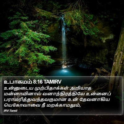 உபாகமம் 8:16 TAMIRV Bible Verse Image