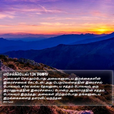 எசேக்கியேல் 1:24 TAMIRV Bible Verse Image