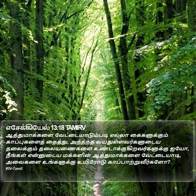 எசேக்கியேல் 13:18 TAMIRV Bible Verse Image