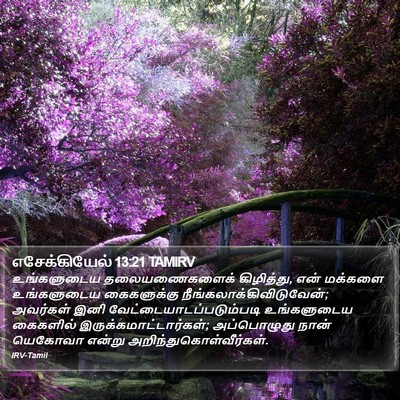 எசேக்கியேல் 13:21 TAMIRV Bible Verse Image