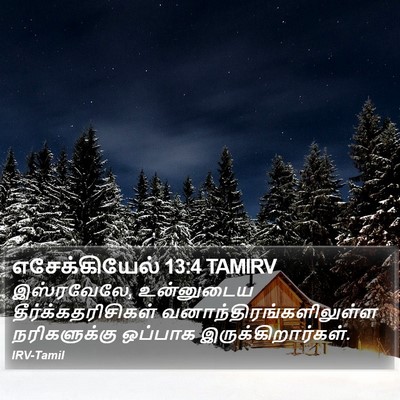 எசேக்கியேல் 13:4 TAMIRV Bible Verse Image