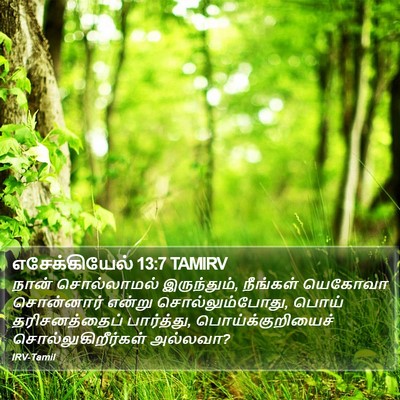 எசேக்கியேல் 13:7 TAMIRV Bible Verse Image