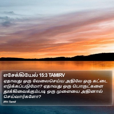 எசேக்கியேல் 15:3 TAMIRV Bible Verse Image