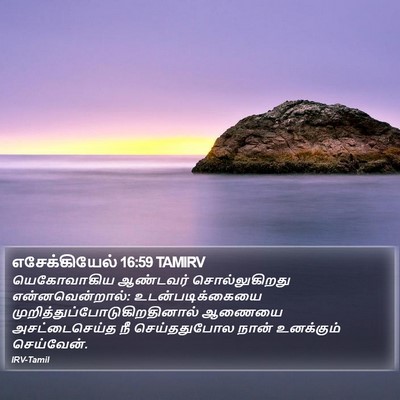 எசேக்கியேல் 16:59 TAMIRV Bible Verse Image
