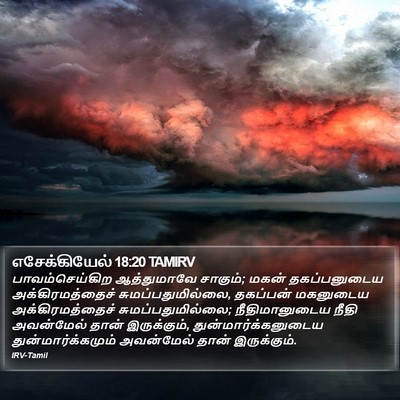 எசேக்கியேல் 18:20 TAMIRV Bible Verse Image