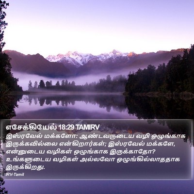 எசேக்கியேல் 18:29 TAMIRV Bible Verse Image