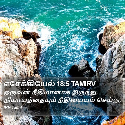 எசேக்கியேல் 18:5 TAMIRV Bible Verse Image