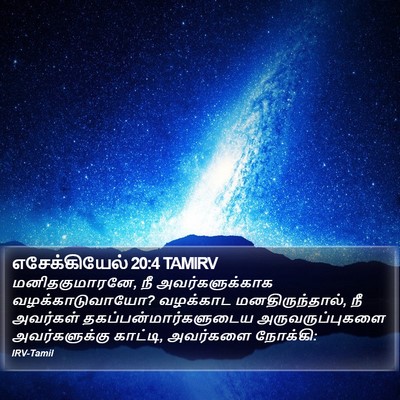 எசேக்கியேல் 20:4 TAMIRV Bible Verse Image