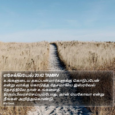 எசேக்கியேல் 20:42 TAMIRV Bible Verse Image