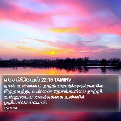 எசேக்கியேல் 22:15 TAMIRV Bible Verse Image