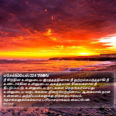எசேக்கியேல் 22:4 TAMIRV Bible Verse Image