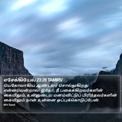 எசேக்கியேல் 23:28 TAMIRV Bible Verse Image