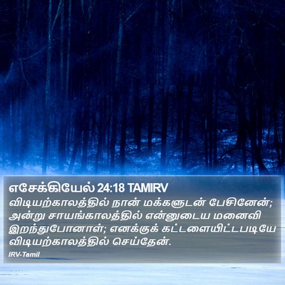 எசேக்கியேல் 24:18 TAMIRV Bible Verse Image