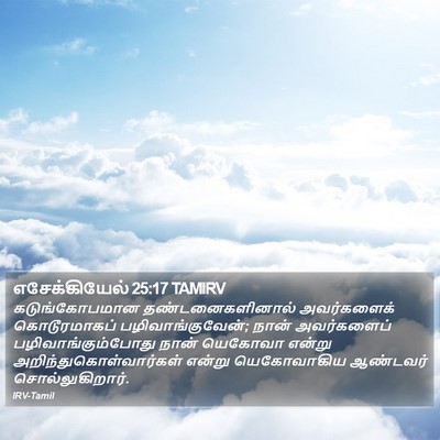 எசேக்கியேல் 25:17 TAMIRV Bible Verse Image