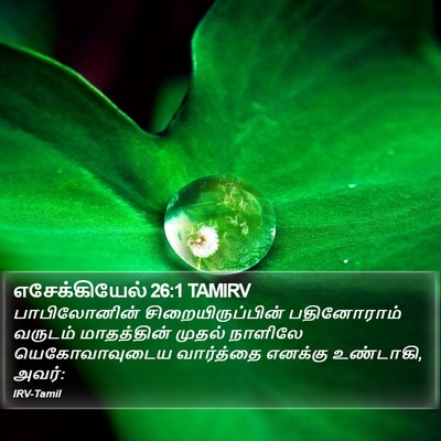 எசேக்கியேல் 26:1 TAMIRV Bible Verse Image