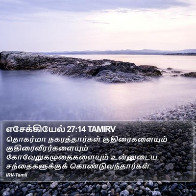 எசேக்கியேல் 27:14 TAMIRV Bible Verse Image
