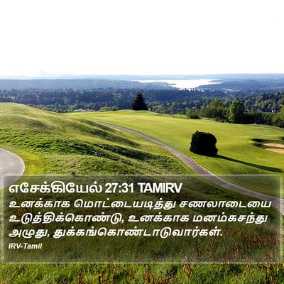 எசேக்கியேல் 27:31 TAMIRV Bible Verse Image