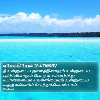 எசேக்கியேல் 28:4 TAMIRV Bible Verse Image