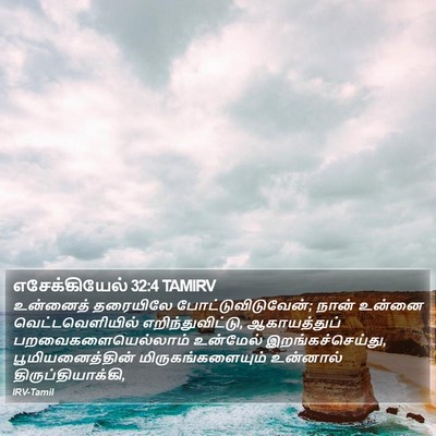 எசேக்கியேல் 32:4 TAMIRV Bible Verse Image