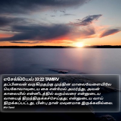எசேக்கியேல் 33:22 TAMIRV Bible Verse Image