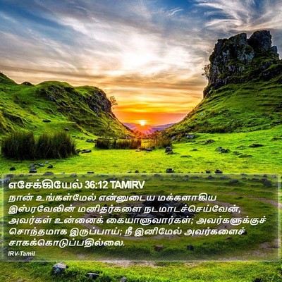எசேக்கியேல் 36:12 TAMIRV Bible Verse Image