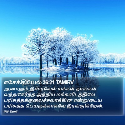 எசேக்கியேல் 36:21 TAMIRV Bible Verse Image
