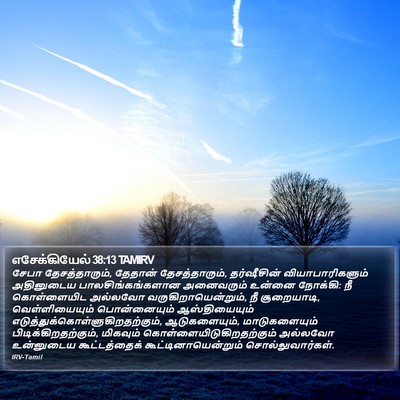 எசேக்கியேல் 38:13 TAMIRV Bible Verse Image