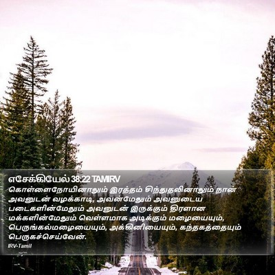 எசேக்கியேல் 38:22 TAMIRV Bible Verse Image