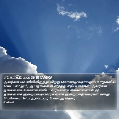 எசேக்கியேல் 39:10 TAMIRV Bible Verse Image