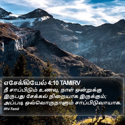 எசேக்கியேல் 4:10 TAMIRV Bible Verse Image
