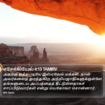 எசேக்கியேல் 4:13 TAMIRV Bible Verse Image