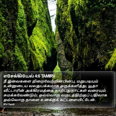 எசேக்கியேல் 4:6 TAMIRV Bible Verse Image