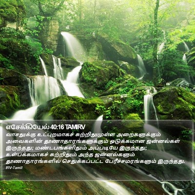 எசேக்கியேல் 40:16 TAMIRV Bible Verse Image