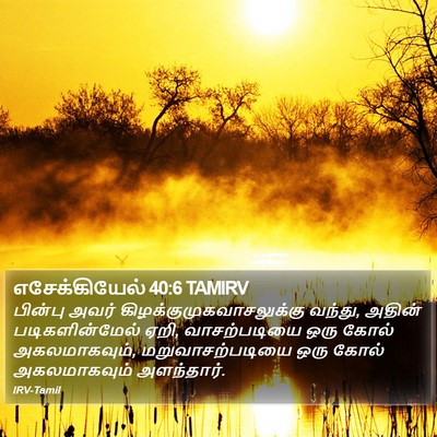 எசேக்கியேல் 40:6 TAMIRV Bible Verse Image