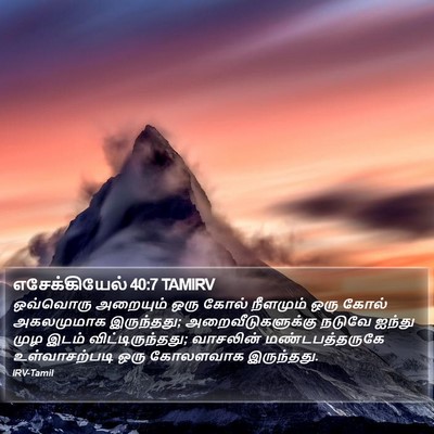 எசேக்கியேல் 40:7 TAMIRV Bible Verse Image
