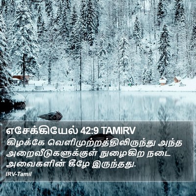 எசேக்கியேல் 42:9 TAMIRV Bible Verse Image