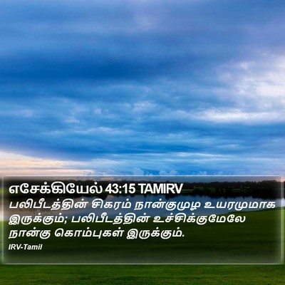 எசேக்கியேல் 43:15 TAMIRV Bible Verse Image