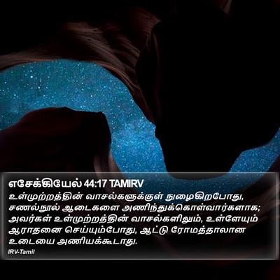 எசேக்கியேல் 44:17 TAMIRV Bible Verse Image