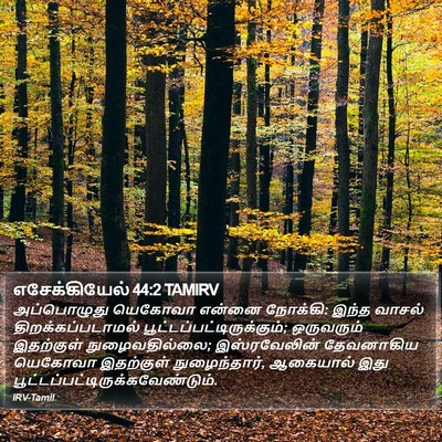 எசேக்கியேல் 44:2 TAMIRV Bible Verse Image